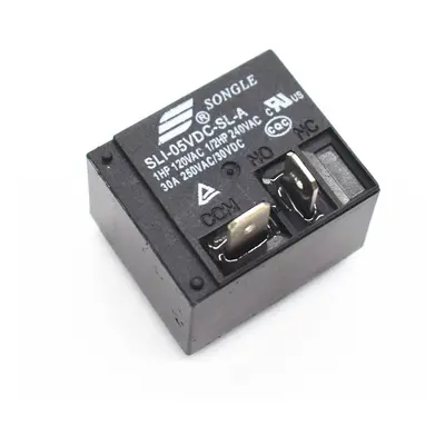 Relé SLI-05VDC-SL-A, 5V DC/250V AC 30A, 4-pin