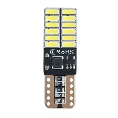 LED 24x 4014 SMD patice T10, W5W, CANBUS - Bílá