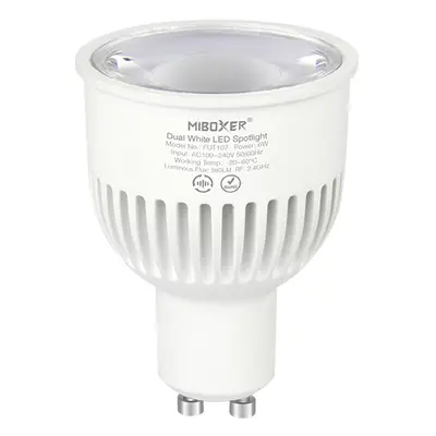 MiBoxer LED žárovka GU10 ovládaná přes 2,4Ghz, 6W, CCT