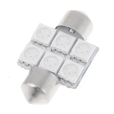 LED 6x 5050 SMD SUFIT - 31mm, Modrá