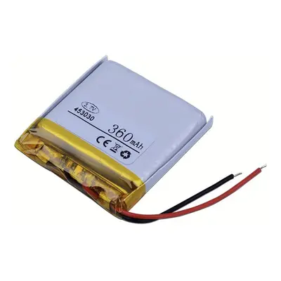 Li-Pol baterie 360mAh, 3.7V, 453030