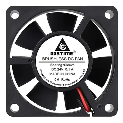 Ventilátor 60x60x20mm, 24V DC, XH2.54 - 2Pin