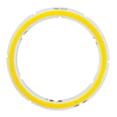 COB LED Dioda ⌀80mm, 8W, Teplá bílá