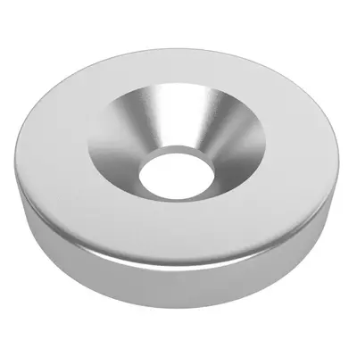 Neodymový magnet s 5mm otvorem, ⌀20x4mm, N50