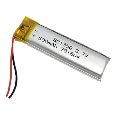 Li-Pol baterie 500mAh, 3.7V, 801350