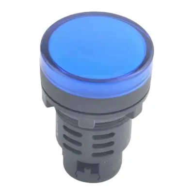 LED kontrolka AD16-30D/S, pro průměr otvoru 30mm Modrá 220-250V AC