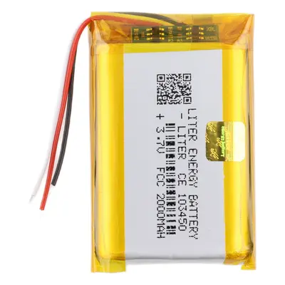 Li-Pol baterie 2000mAh, 3.7V, 103450, 3 vodiče