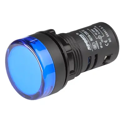 LED kontrolka AD16-22D/S, pro průměr otvoru 22mm Modrá 36V AC/DC