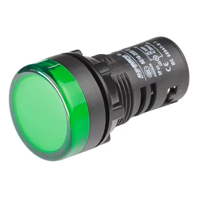 LED kontrolka AD16-22D/S, pro průměr otvoru 22mm Zelená 48 V AC/DC