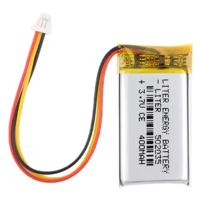 Li-Pol baterie 400mAh, 3.7V, 502035, JST SH1 - 3pin