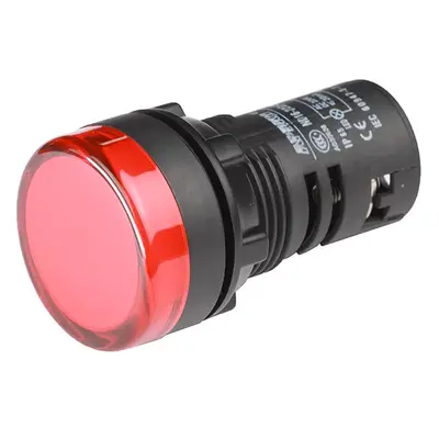 LED kontrolka AD16-22D/S, pro průměr otvoru 22mm Červená 110-130 V AC