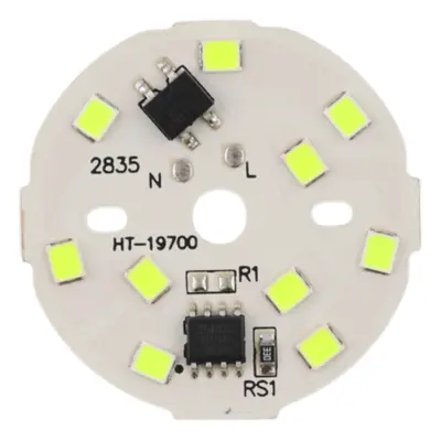 LED modul kulatý 3W, ⌀34mm, 220-240V AC, více barev Zelená