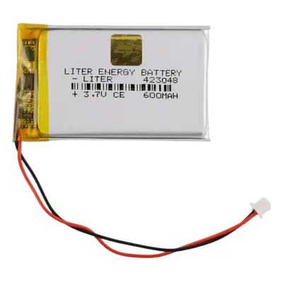 Li-Pol baterie 600mAh, 3.7V, 423048