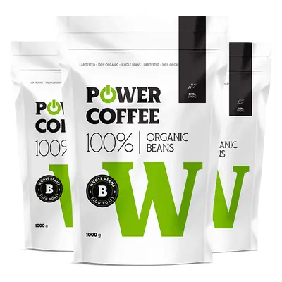 Powerlogy Organic Coffee Strong 1 kg Triple Pack