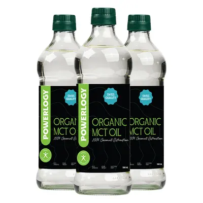 Powerlogy MCT Oil 500 ml Triple Pack