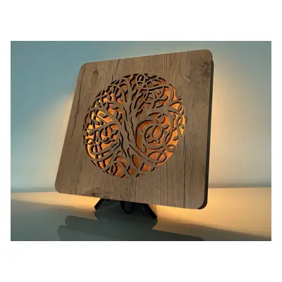 Li-Go "Strom života" lampa 31x31cm provedení povrchu: dub B