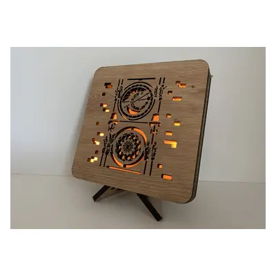 Li-Go "Orloj" lampa 19x19cm provedení povrchu: dub B