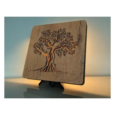 Li-Go "Olivovník" lampa 31x31cm provedení povrchu: dub B