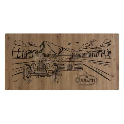 Li-Go "Bugatti" světelný obraz 230V 100x50cm provedení povrchu: dub B