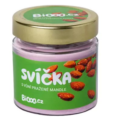 BiOOO Sojovo-kokosová svíčka Pražená mandle 170 ml