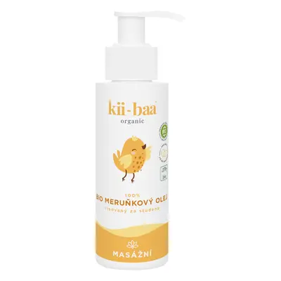 kii-baa® organic 100% Meruňkový Bio olej 100ml 0+ Masážní 100 ml