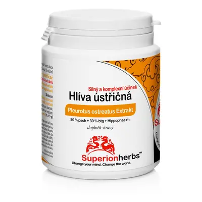 Superionherbs Hlíva ústřičná, kapsle 90 ks, 45 g