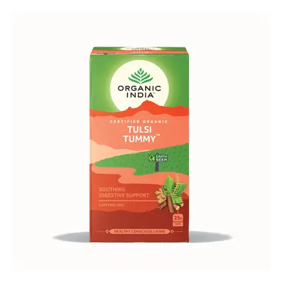 Organic India Čaj Tulsi Tummy pro správné trávení, bio 32,4 g, 25 ks