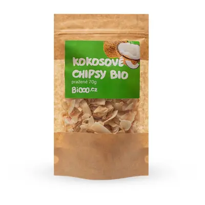 BiOOO Kokosové chipsy pražené BIO 70 g