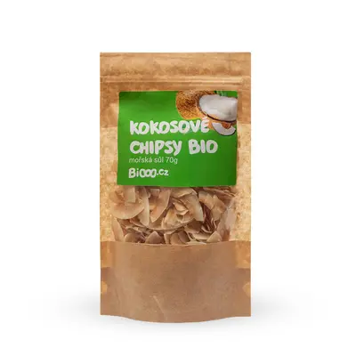 BiOOO Kokosové chipsy mořská sůl BIO 70 g