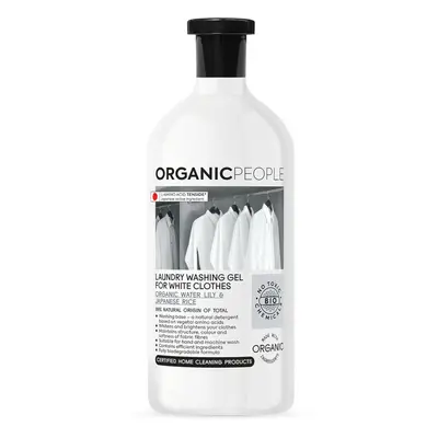 Organic People Eko prací gel na bílé prádlo - Organická vodní lilie a japonská rýže 1000 ml