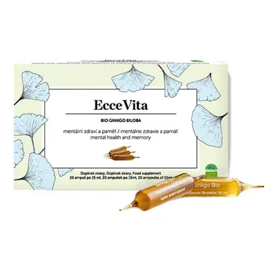 Ecce Vita Ginkgo biloba BIO, ampule 20 x 15 ml