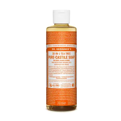 Dr. Bronner's Tekuté universální mýdlo ALL-ONE!, Teatree 240 ml