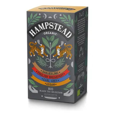 Hampstead Tea London BIO selekce černých čajů, 20ks 40g