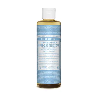 Dr. Bronner's Tekuté universální mýdlo ALL-ONE!, Baby-Mild 240 ml