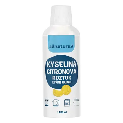 Allnature Kyselina citronová roztok 1000 ml