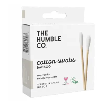 Humble Brush Cotton swabs bamboo, vatové tyčinky z biobavlny a bambusu 100 ks