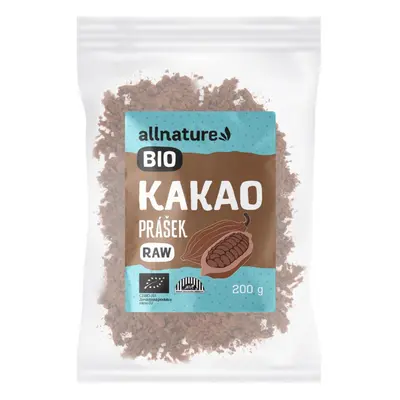 Allnature Allnature Kakaový prášek BIO RAW, 200 g