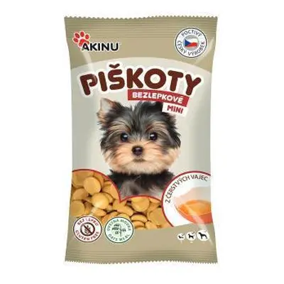 Akinu Akinu bezlepkové mini piškoty pro psy, 120 g