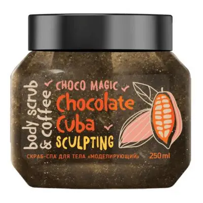 Bisou BISOU Bio MonoLove - Tělový peeling modelující - Сhocolate Cuba, 250ml