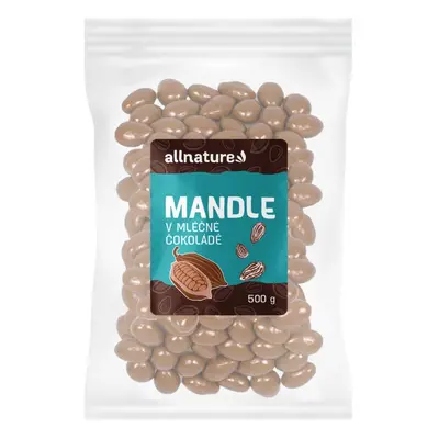 Allnature Allnature Mandle v mléčné čokoládě, 500 g