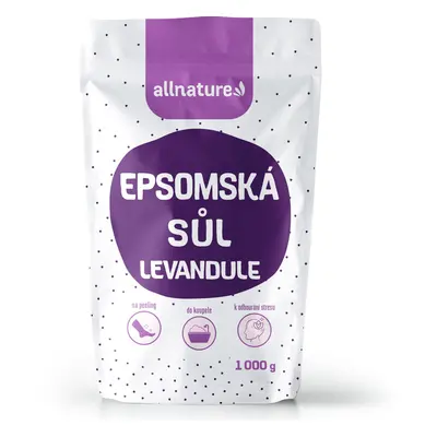 Allnature Allnature Epsomská sůl Levandule, 1000 g