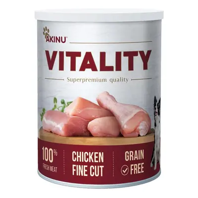 Akinu Akinu VITALITY kuře jemně krájené pro psy, 400 g