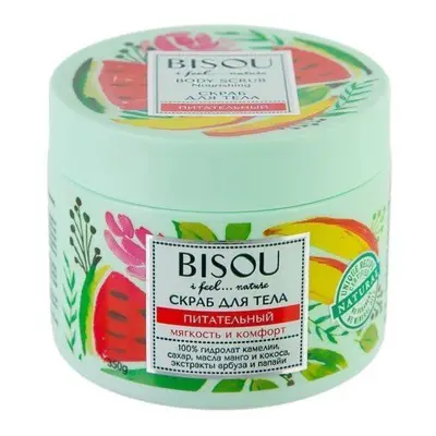 Bisou BISOU Vyživující tělový peeling meloun a mango, 350ml