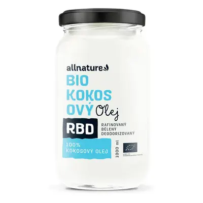 Allnature Allnature RBD Kokosový olej BIO - bez vůně, 1 l