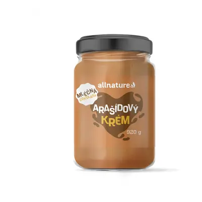 Allnature Allnature Arašídový krém s mléčnou čokoládou, 920 g