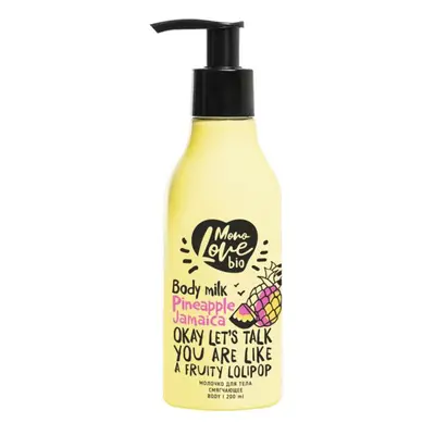 Bisou BISOU Bio MonoLove - Zjemňující tělové mléko - Ananas-Jamaica, 200ml