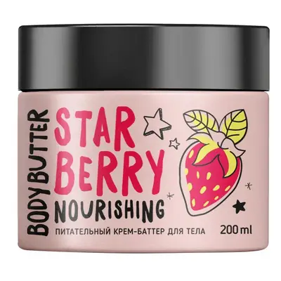 Bisou BISOU Star Berry - Vyživující tělové máslo - jahoda, 200 ml