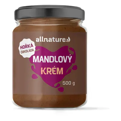 Allnature Allnature Mandlový krém s hořkou čokoládou, 500 g