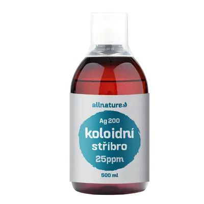 Allnature Allnature Koloidní stříbro Ag200 - 25 ppm, 500 ml