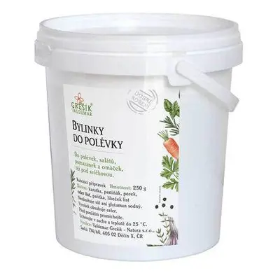 Valdemar Grešík - Natura s.r.o. Bylinky do polévky 250 g KBELÍČEK GREŠÍK Dobré koření